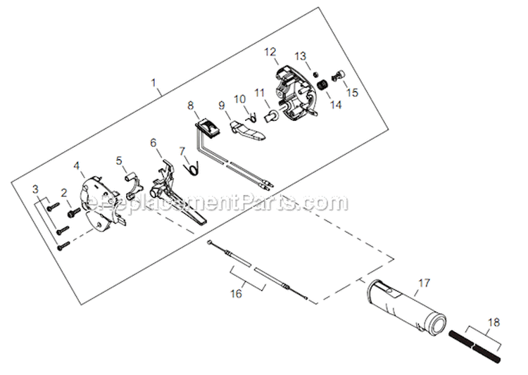Page N Diagram and Parts List for AHS254 T12411001001 - T12411999999 Shindaiwa Hedge Trimmer