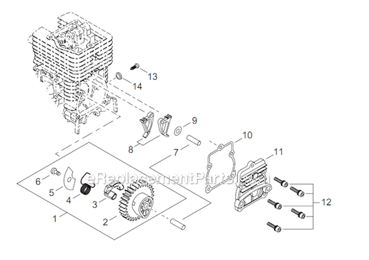 Page E Diagram and Parts List for AHS254 T12411001001 - T12411999999 Shindaiwa Hedge Trimmer