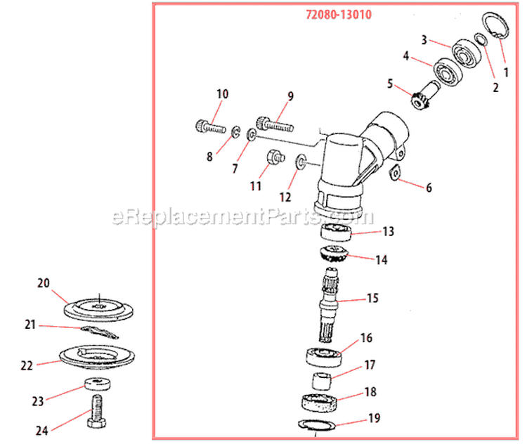 Page I Diagram and Parts List for B45INTL  Shindaiwa Brush Cutter
