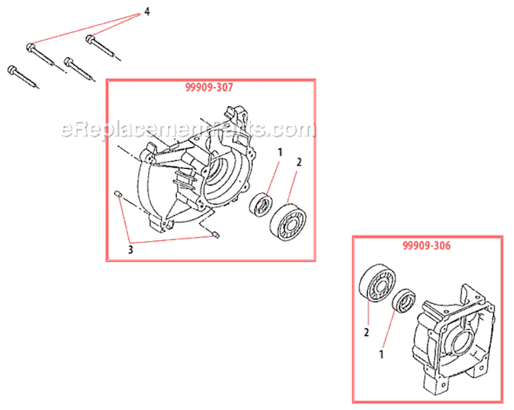 Page C Diagram and Parts List for B45  Shindaiwa Brush Cutter