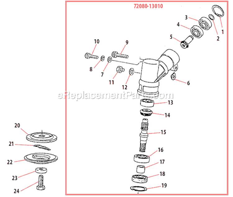 Page I Diagram and Parts List for B45  Shindaiwa Brush Cutter