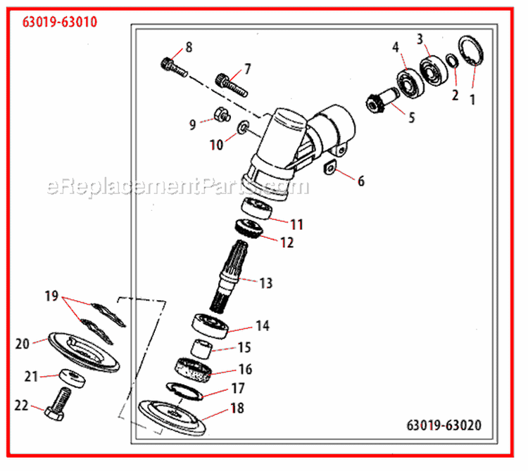 Page G Diagram and Parts List for B530  Shindaiwa Brush Cutter