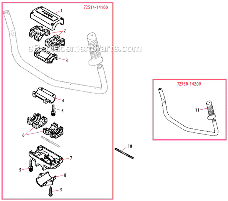 Page I Diagram and Parts List for B530  Shindaiwa Brush Cutter