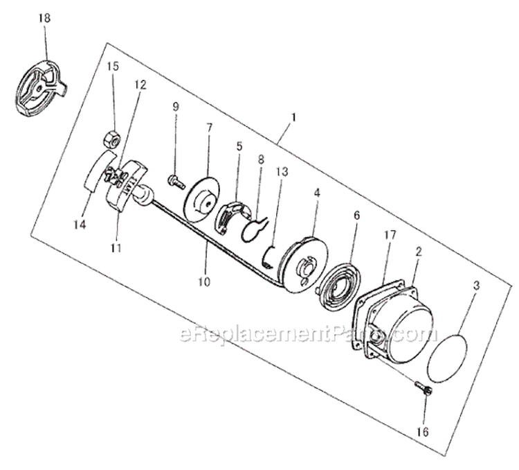Page F Diagram and Parts List for BP40LA  Shindaiwa Brush Cutter