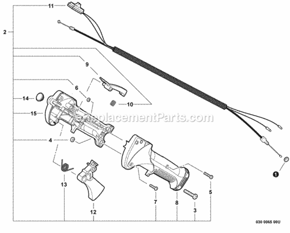 Page Q Diagram and Parts List for C242 T16611001001 - T16611999999 Shindaiwa Brush Cutter