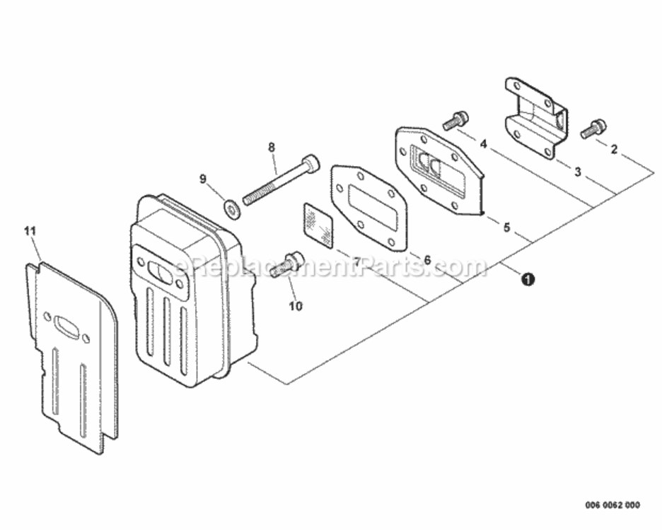 Page F Diagram and Parts List for C242 T16611001001 - T16611999999 Shindaiwa Brush Cutter