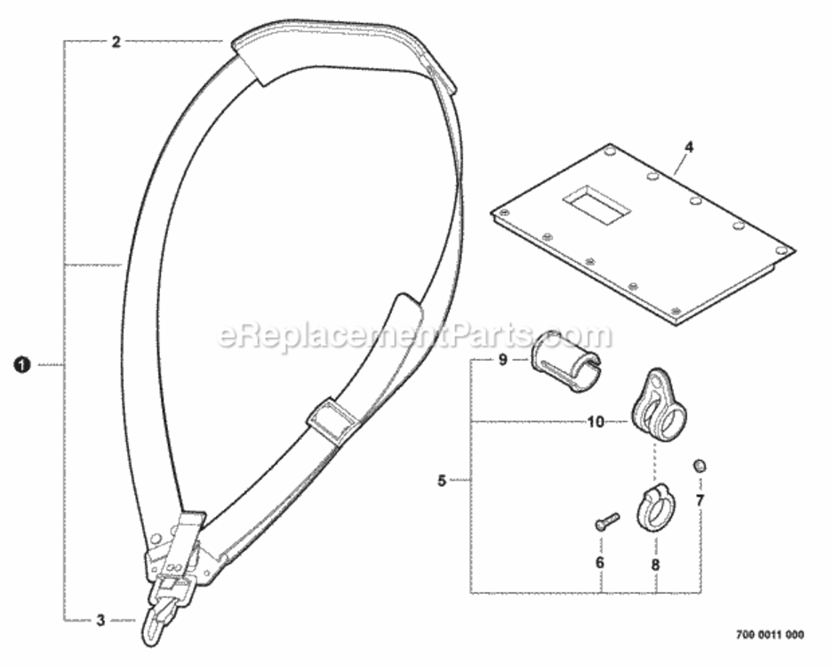 Page M Diagram and Parts List for C242 T16713001001 - T16713999999 Shindaiwa Brush Cutter