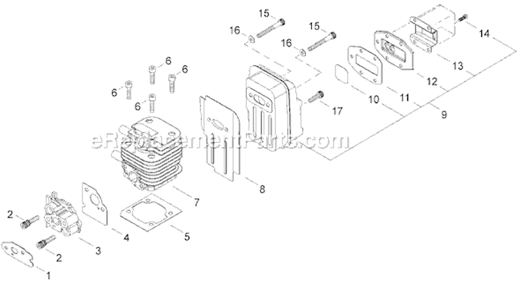 Page A Diagram and Parts List for C242  Shindaiwa Brush Cutter