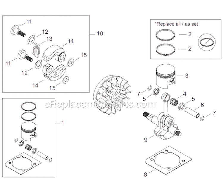 Page C Diagram and Parts List for C242  Shindaiwa Brush Cutter
