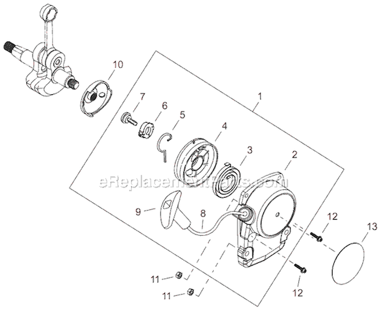Page D Diagram and Parts List for C242  Shindaiwa Brush Cutter