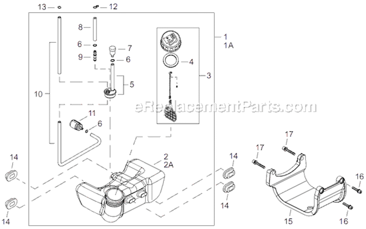 Page F Diagram and Parts List for C242  Shindaiwa Brush Cutter