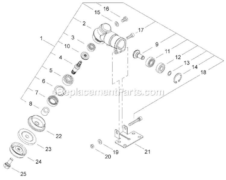 Page K Diagram and Parts List for C2510  Shindaiwa Brush Cutter