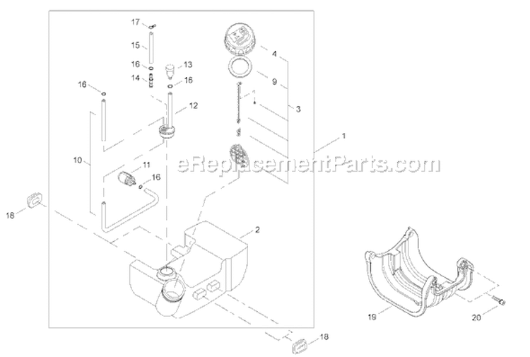 Page I Diagram and Parts List for C2510  Shindaiwa Brush Cutter