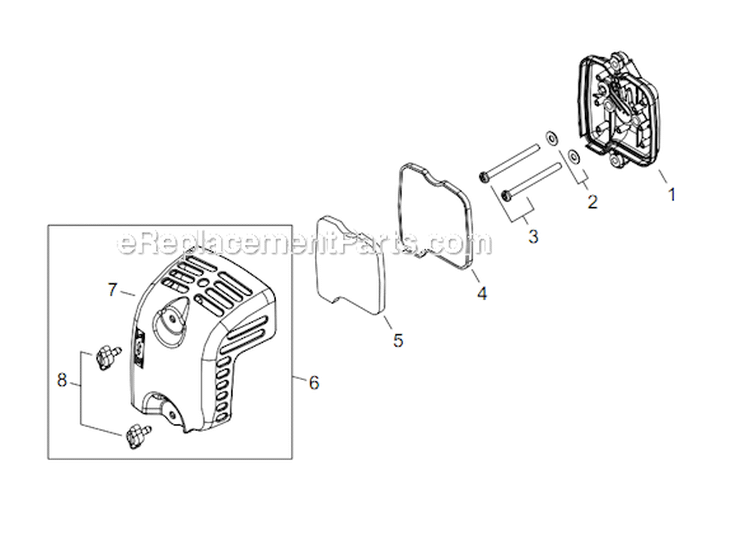Page J Diagram and Parts List for C254 T10512001001 - T10512999999 Shindaiwa Brush Cutter