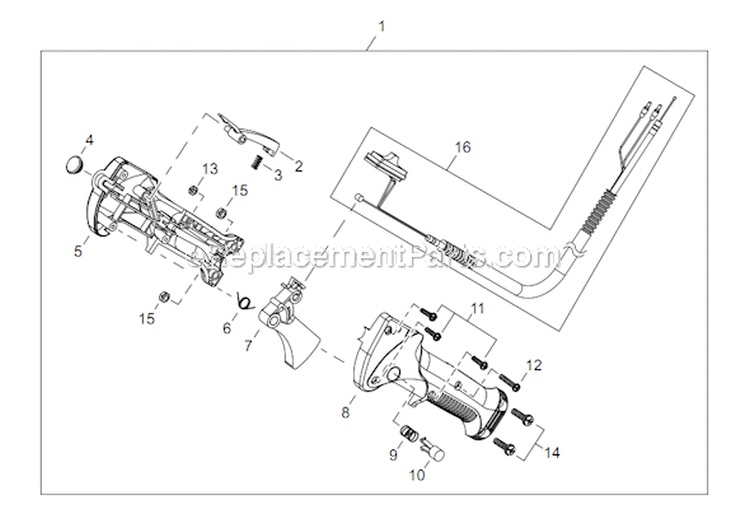 Page M Diagram and Parts List for C254 T10512001001 - T10512999999 Shindaiwa Brush Cutter