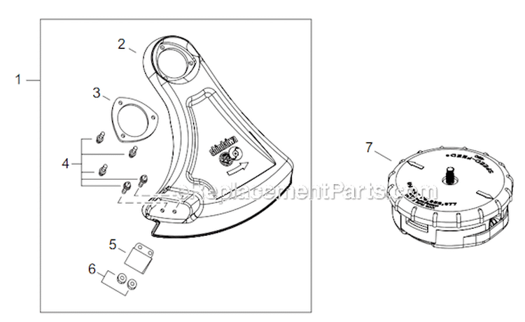 Page P Diagram and Parts List for C254 T10512001001 - T10512999999 Shindaiwa Brush Cutter