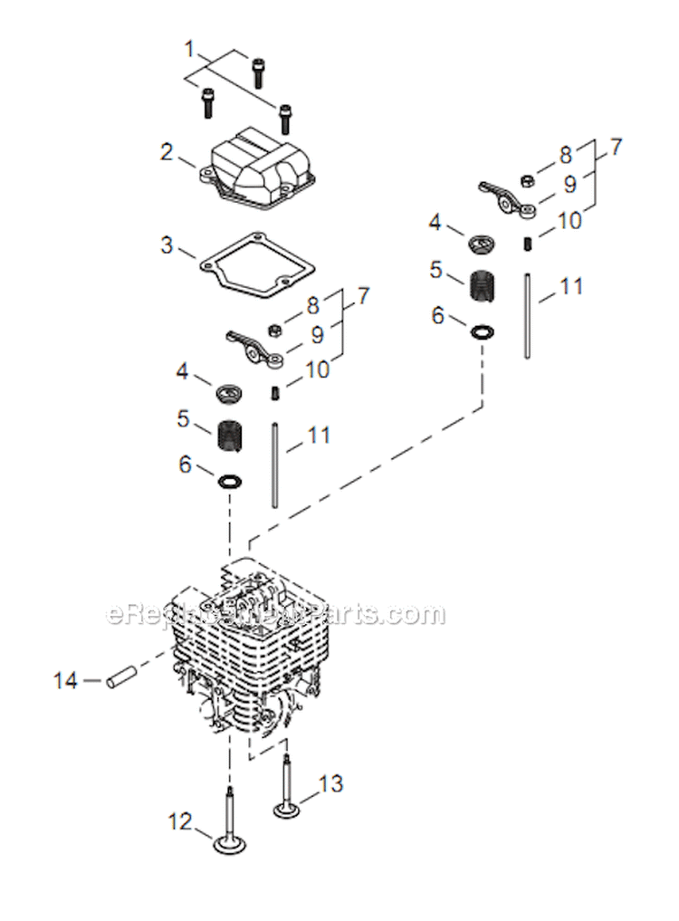 Page D Diagram and Parts List for C254 T10512001001 - T10512999999 Shindaiwa Brush Cutter