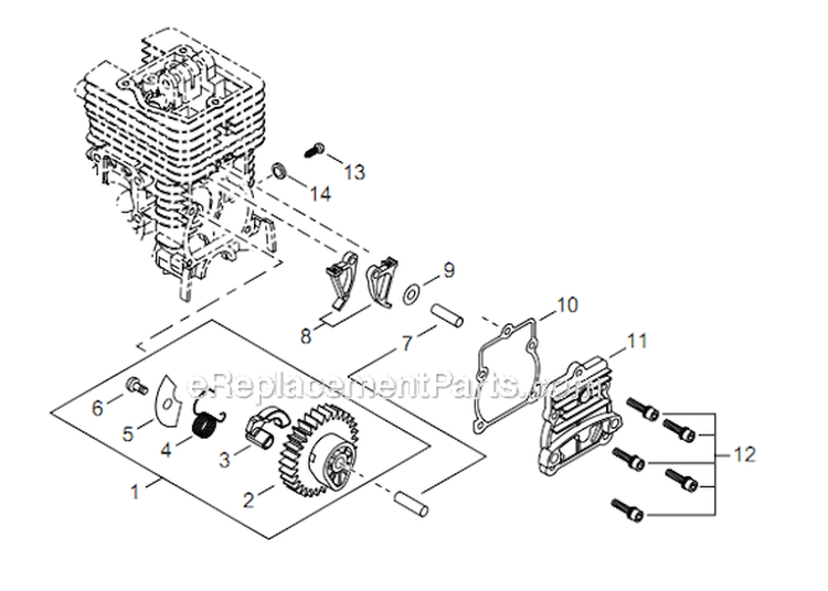 Page E Diagram and Parts List for C254 T10611001001 - T10611999999 Shindaiwa Brush Cutter