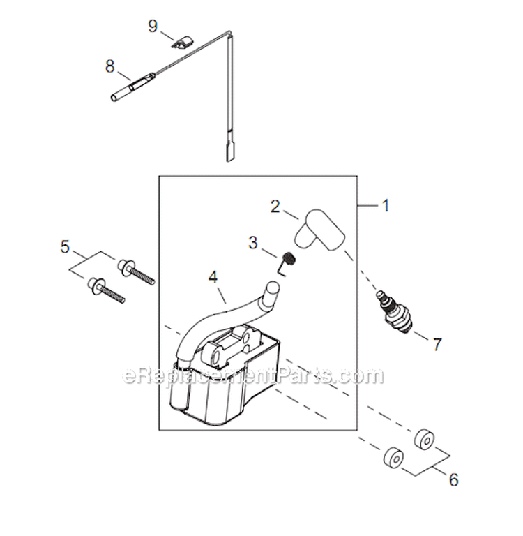 Page F Diagram and Parts List for C254 T10611001001 - T10611999999 Shindaiwa Brush Cutter
