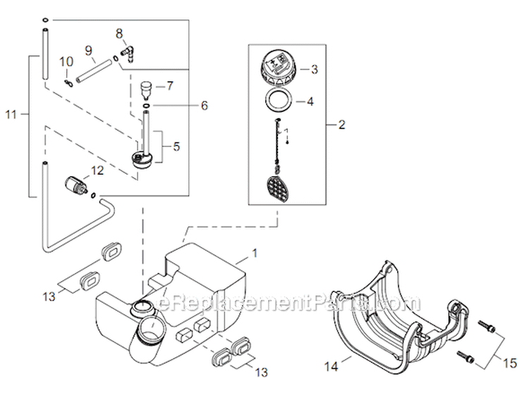 Page H Diagram and Parts List for C254 T10611001001 - T10611999999 Shindaiwa Brush Cutter