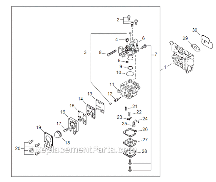 Page I Diagram and Parts List for C254 T10611001001 - T10611999999 Shindaiwa Brush Cutter