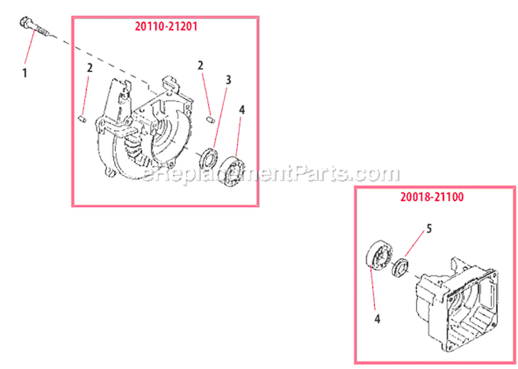 Page C Diagram and Parts List for C260  Shindaiwa Brush Cutter