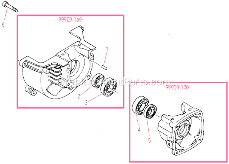 Page C Diagram and Parts List for C270  Shindaiwa Brush Cutter