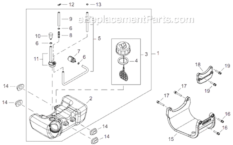 Page I Diagram and Parts List for C282  Shindaiwa Brush Cutter