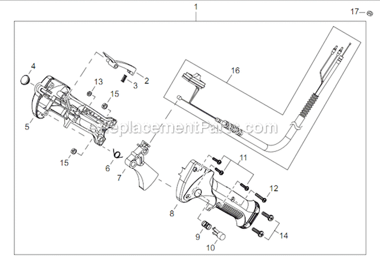 Page M Diagram and Parts List for C344 T15012001001 - T15012999999 Shindaiwa Brush Cutter