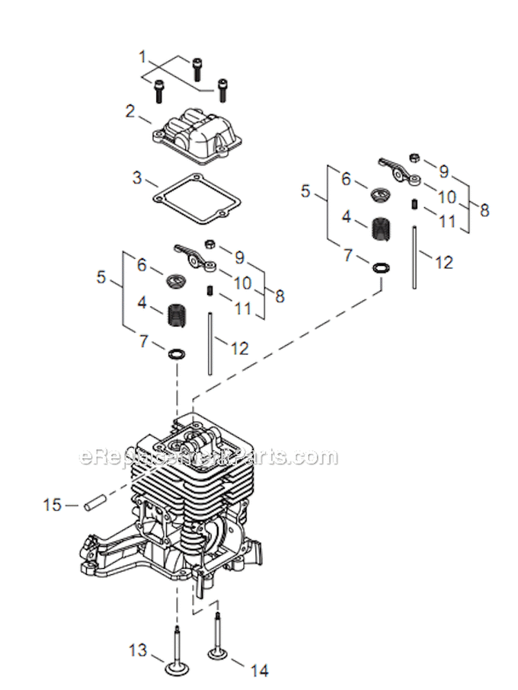 Page D Diagram and Parts List for C344 T15012001001 - T15012999999 Shindaiwa Brush Cutter