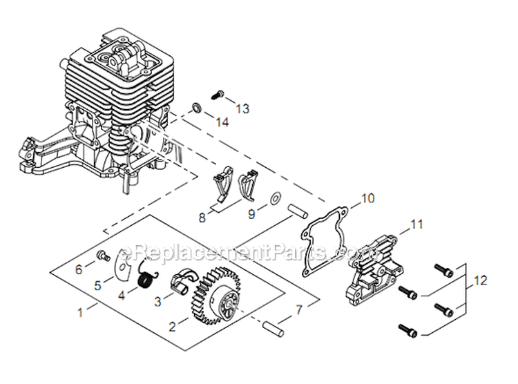 Page E Diagram and Parts List for C344 T15012001001 - T15012999999 Shindaiwa Brush Cutter