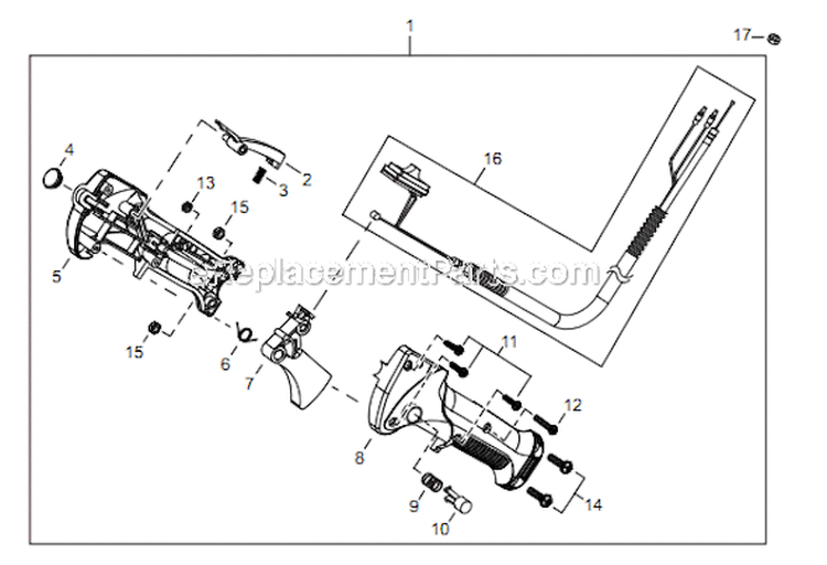 Page M Diagram and Parts List for C344 T15111001001 - T15111999999 Shindaiwa Brush Cutter
