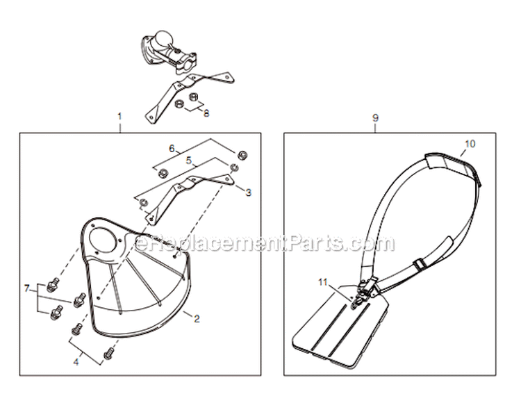 Page O Diagram and Parts List for C344 T15111001001 - T15111999999 Shindaiwa Brush Cutter