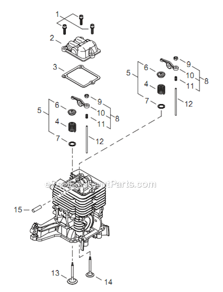 Page D Diagram and Parts List for C344 T15111001001 - T15111999999 Shindaiwa Brush Cutter