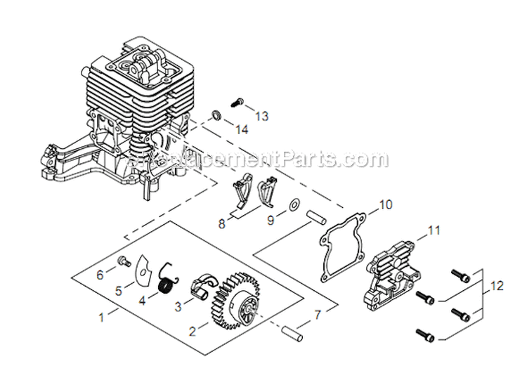 Page E Diagram and Parts List for C344 T15111001001 - T15111999999 Shindaiwa Brush Cutter