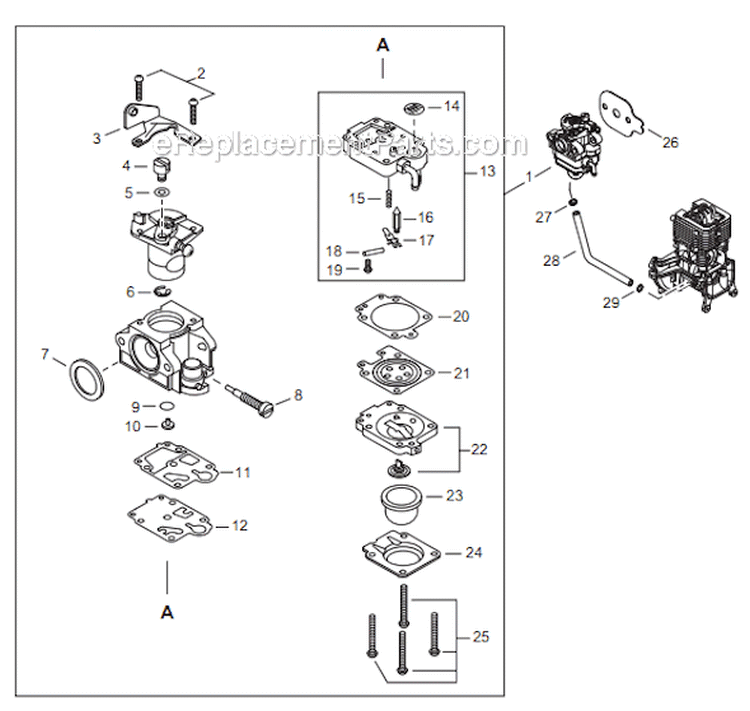 Page I Diagram and Parts List for C344 T15111001001 - T15111999999 Shindaiwa Brush Cutter