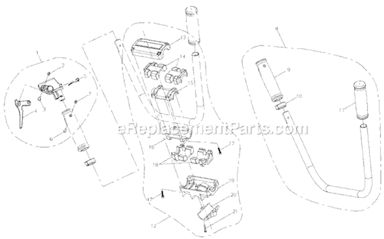 Page J Diagram and Parts List for C35LA  Shindaiwa Brush Cutter