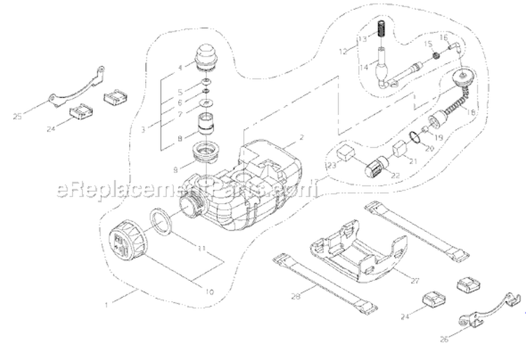 Page G Diagram and Parts List for C35LA  Shindaiwa Brush Cutter