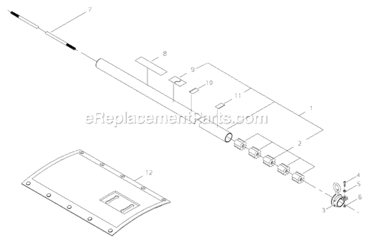 Page H Diagram and Parts List for C35LA  Shindaiwa Brush Cutter