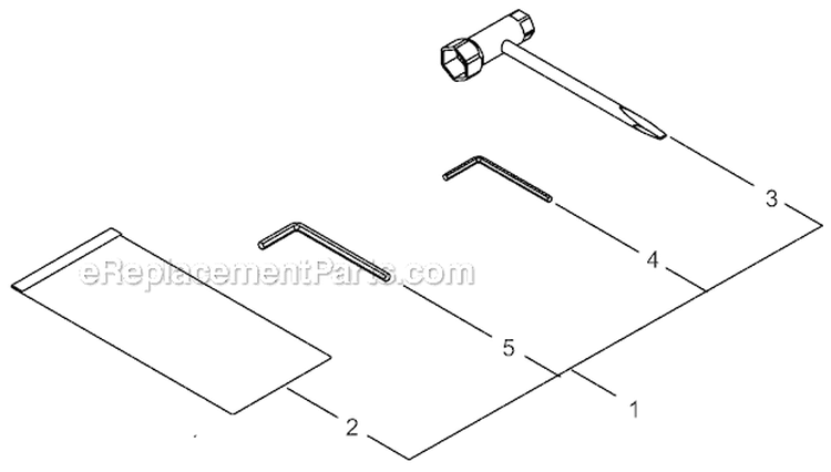 Tool Set Diagram and Parts List for C35 20000001-20002240 Shindaiwa Brush Cutter