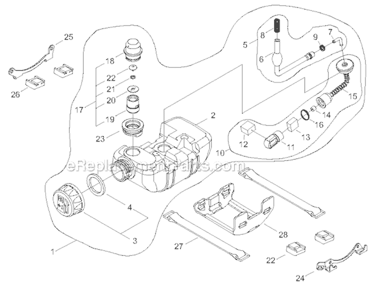 Page E Diagram and Parts List for C35  Shindaiwa Brush Cutter