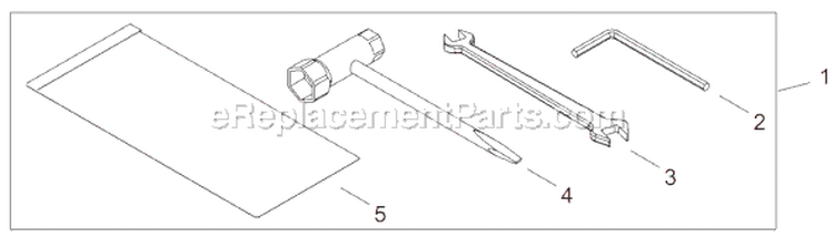Page P Diagram and Parts List for CT2510  Shindaiwa Cultivator
