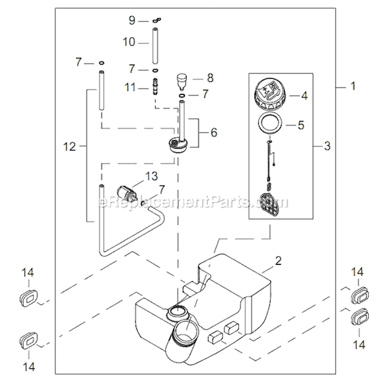 Page I Diagram and Parts List for CT2510  Shindaiwa Cultivator