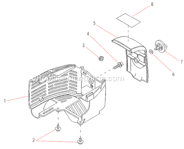 Page C Diagram and Parts List for DH230  Shindaiwa Hedge Trimmer