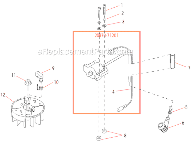 Page E Diagram and Parts List for DH230  Shindaiwa Hedge Trimmer