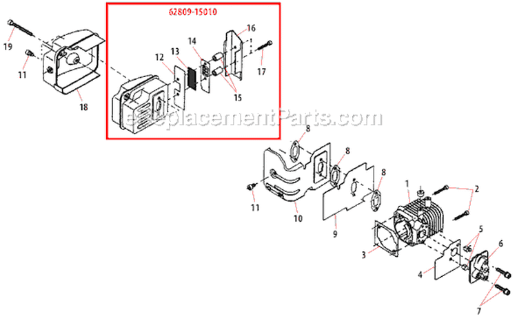 Page A Diagram and Parts List for DH231  Shindaiwa Hedge Trimmer