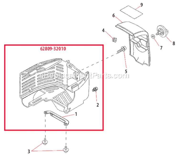 Page C Diagram and Parts List for DH231  Shindaiwa Hedge Trimmer