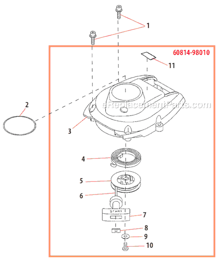 Page F Diagram and Parts List for DH231  Shindaiwa Hedge Trimmer