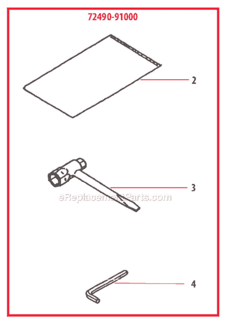 Page I Diagram and Parts List for EB240S  Shindaiwa Leaf Blower / Vacuum
