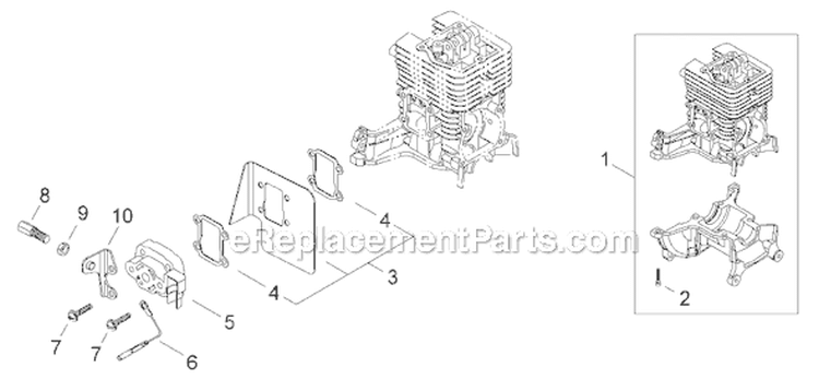Page A Diagram and Parts List for EB2510  Shindaiwa Leaf Blower / Vacuum